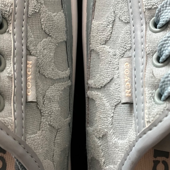 Women’s COACH Citysole Platform Sneakers in Signature Terry Cloth Aqua Size 8B - Picture 10 of 13